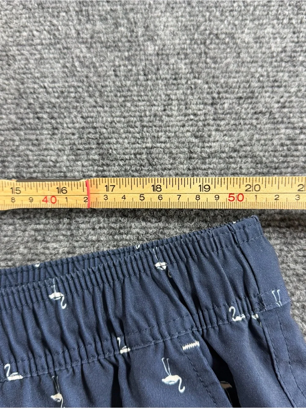 Goodfellow Swim Trunks Men's XXL Blue Flamingo Print Quick Dry Shorts Lined